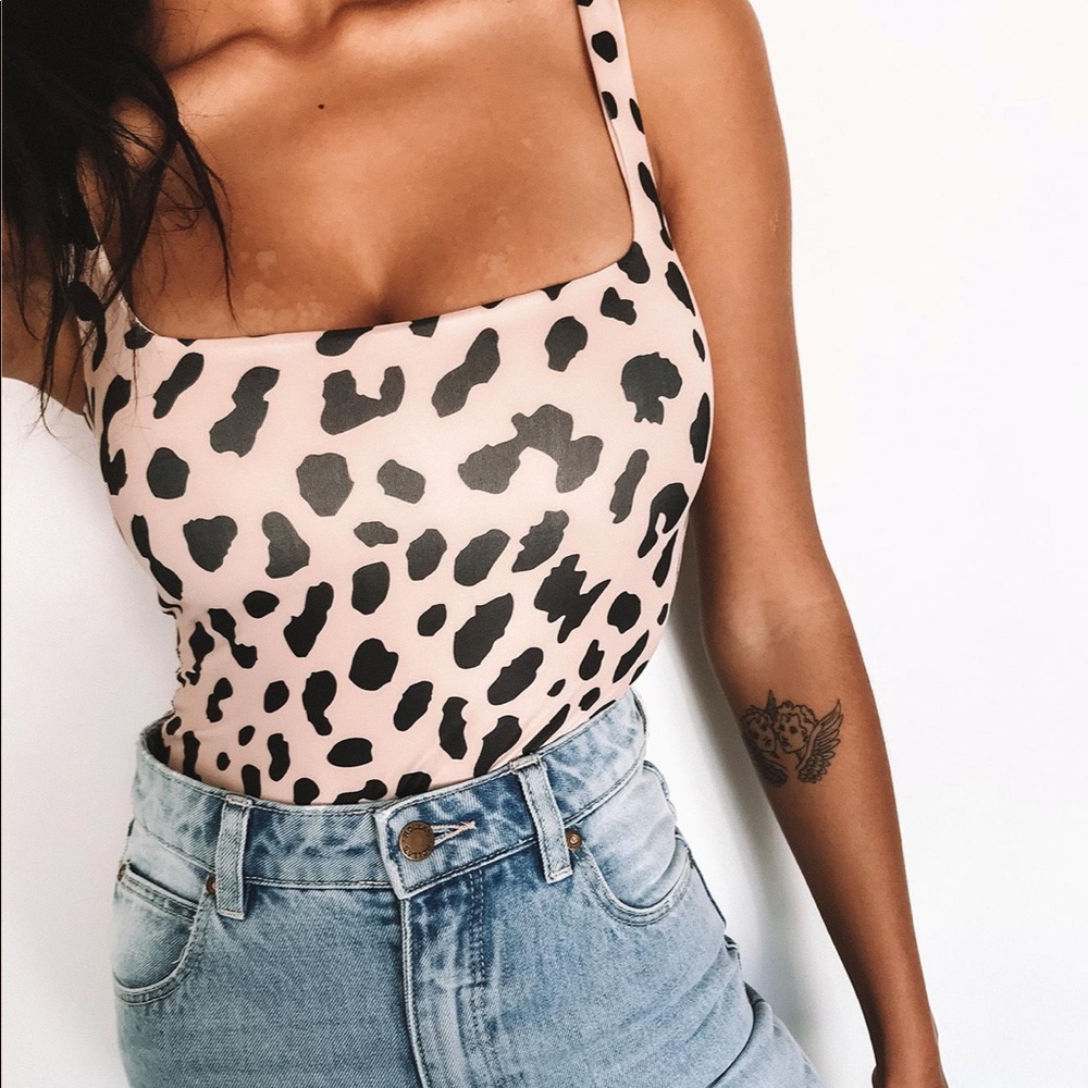 Princess Polly Leopard Print Bodysuit